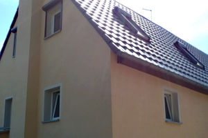 Nachher - WDVS und Fassadengestaltung eines EFH in Friedersdorf